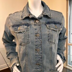 Zara Distressed Denim Jacket